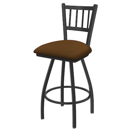 36 Swivel Bar Stool,Pewter Finish,Canter Thatch Seat